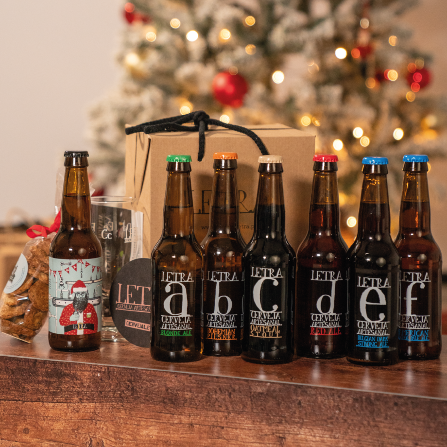 Box Letra Expert - É mesmo isto que procuras para seres um verdadeiro expert sobre as nossas cervejas! Um pack perfeito para ti ou para oferecer este natal.